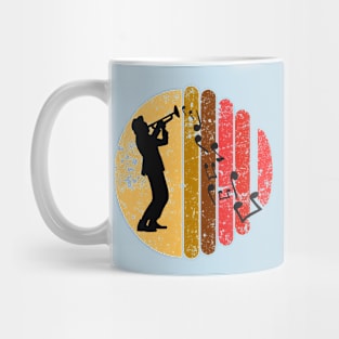 retro music song  trumpet musician Mug